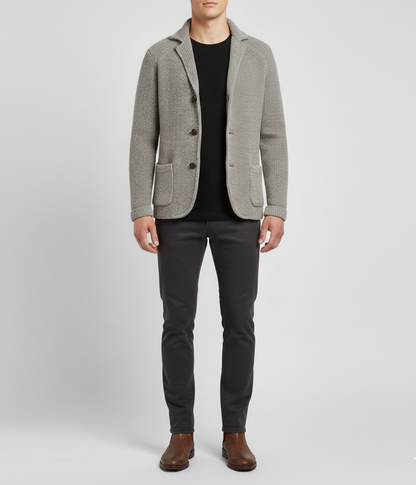 Men's Wool Cardigan, Casual and Elegant