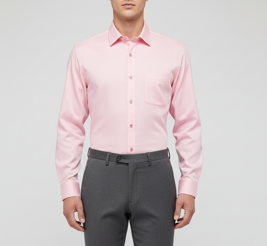 Men's cotton shirt with slim fit
