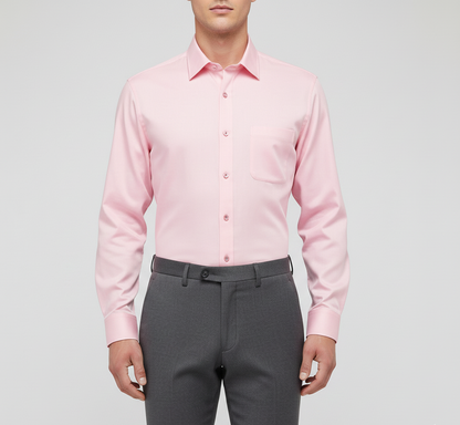 Men's cotton shirt with slim fit