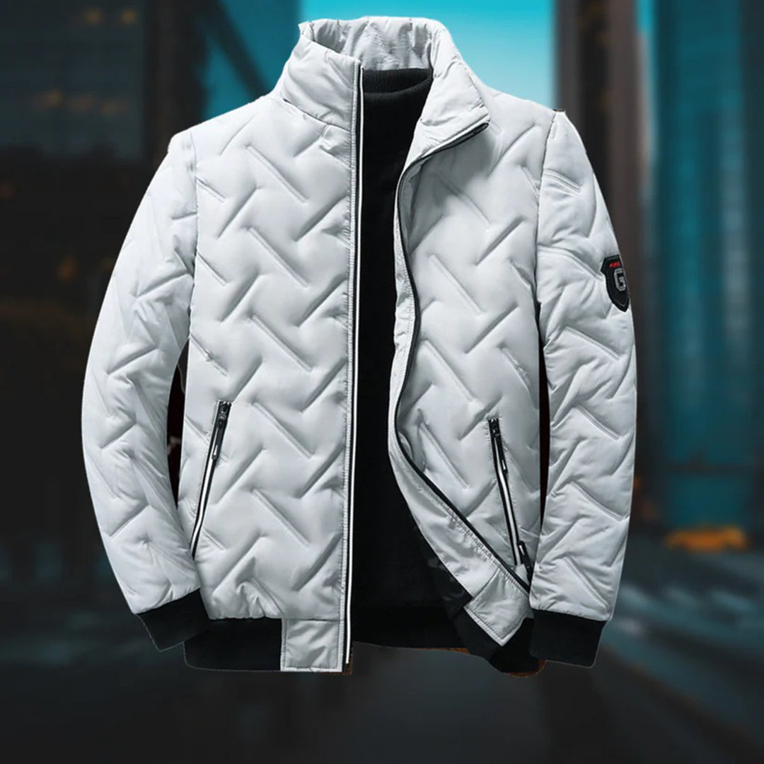 Bomber matelassé homme coupe slim | Veste d'hiver chaude