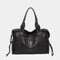 Vegan Leather Shoulder Bag with Vintage Look & Durable Details