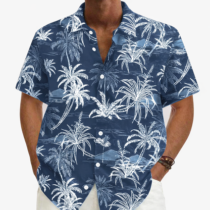 Chemise de plage en lin hawaïen pour hommes - Laren