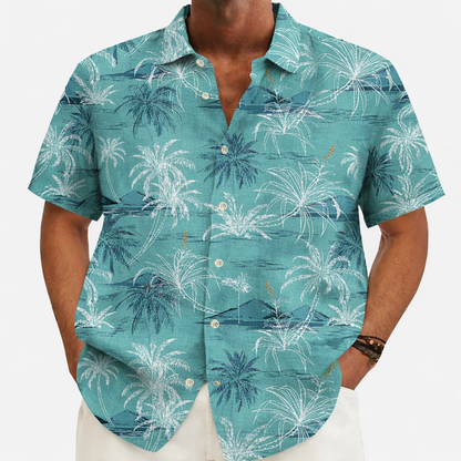 Chemise de plage en lin hawaïen pour hommes - Laren
