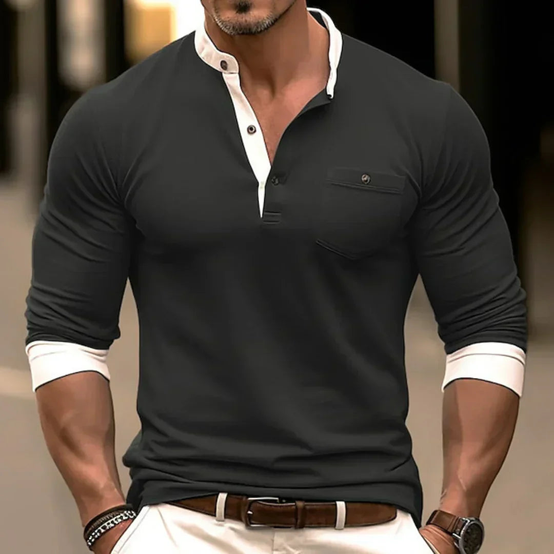 FlexFit – Stylish Long-Sleeve Shirt for Men