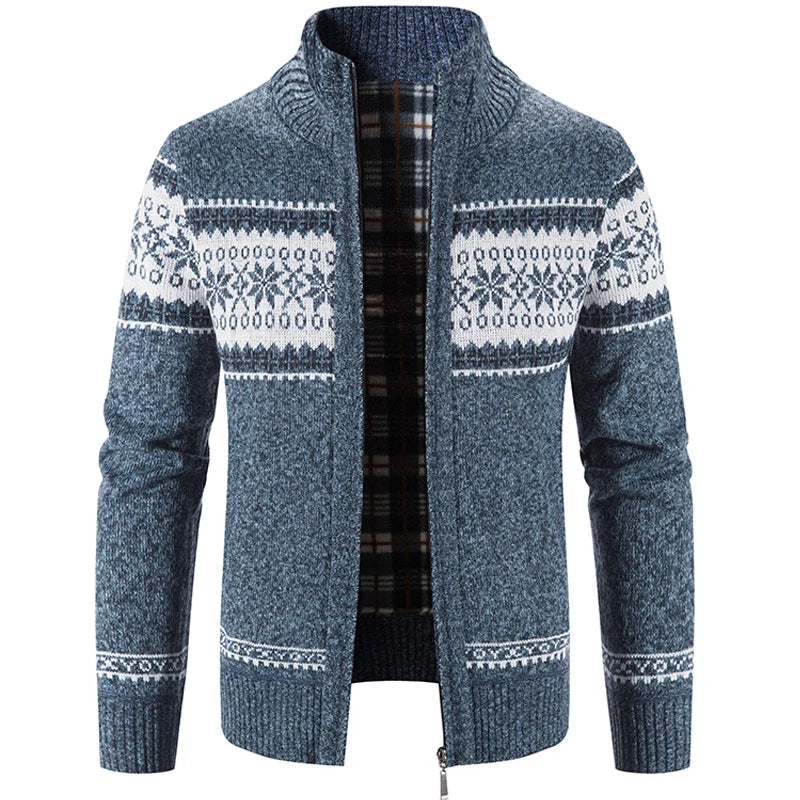 Kjell | Warm Scandinavian zipper sweater for men
