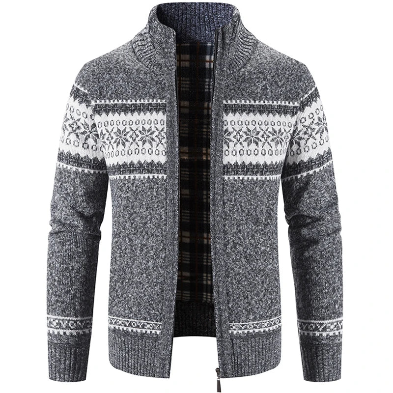 Kjell | Warm Scandinavian zipper sweater for men