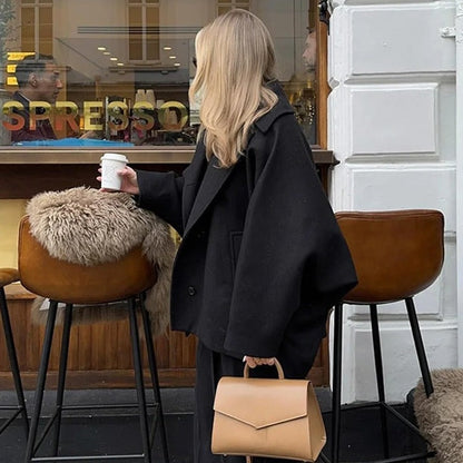 Manteau oversize pour femme avec confort luxueux