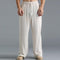 Pantalon en coton pour hommes, coupe ample, respirant et confortable