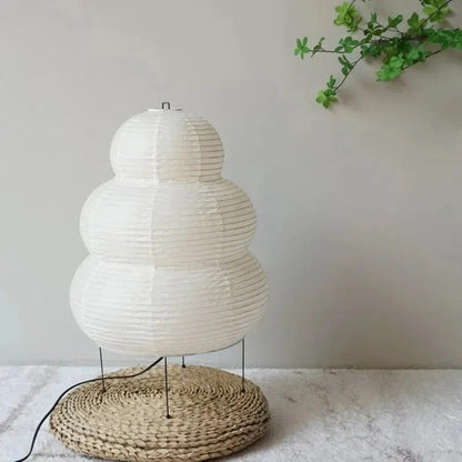 Hikari Washi Floor Lamp - Japanese Rice Paper Floor Lamp with Spherical Design and Soft, Warm Light