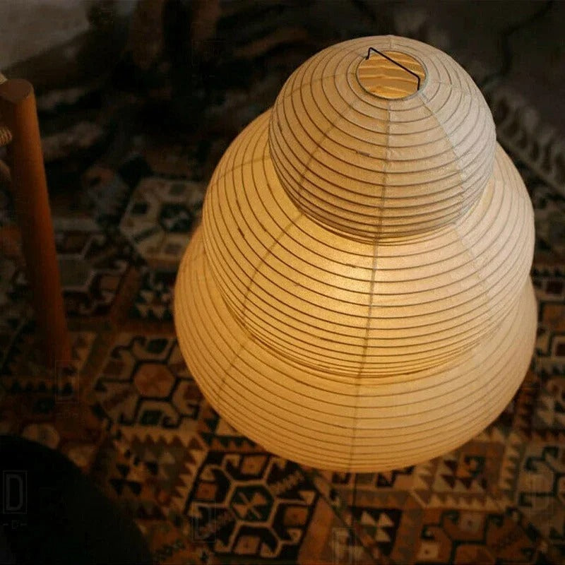 Hikari Washi Floor Lamp - Japanese Rice Paper Floor Lamp with Spherical Design and Soft, Warm Light