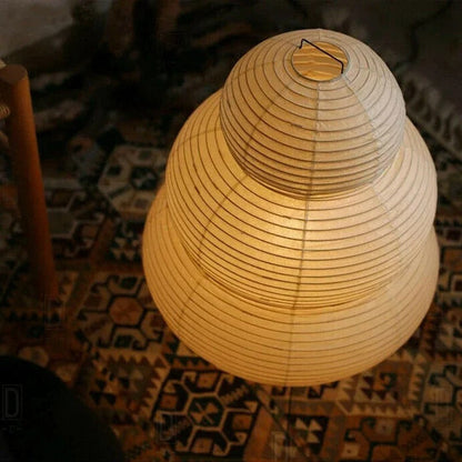 Hikari Washi Floor Lamp - Japanese Rice Paper Floor Lamp with Spherical Design and Soft, Warm Light