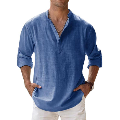 Linen shirt for men - breathable and stylish for spring and summer