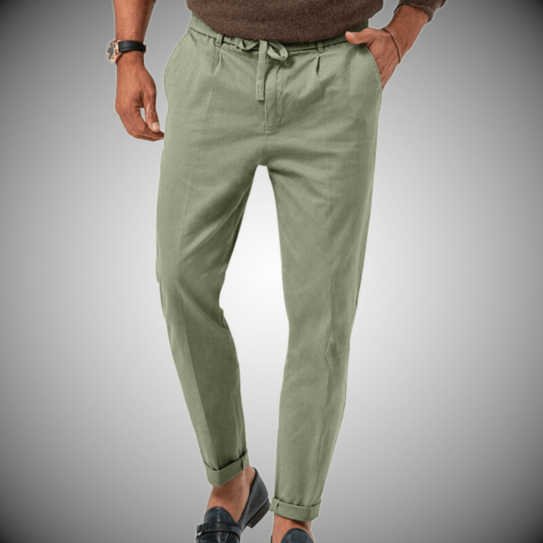 Pantalons en lin de qualité pour hommes