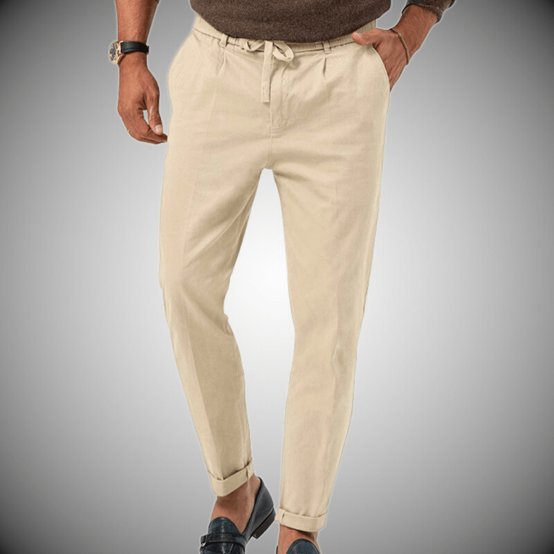 Pantalons en lin de qualité pour hommes