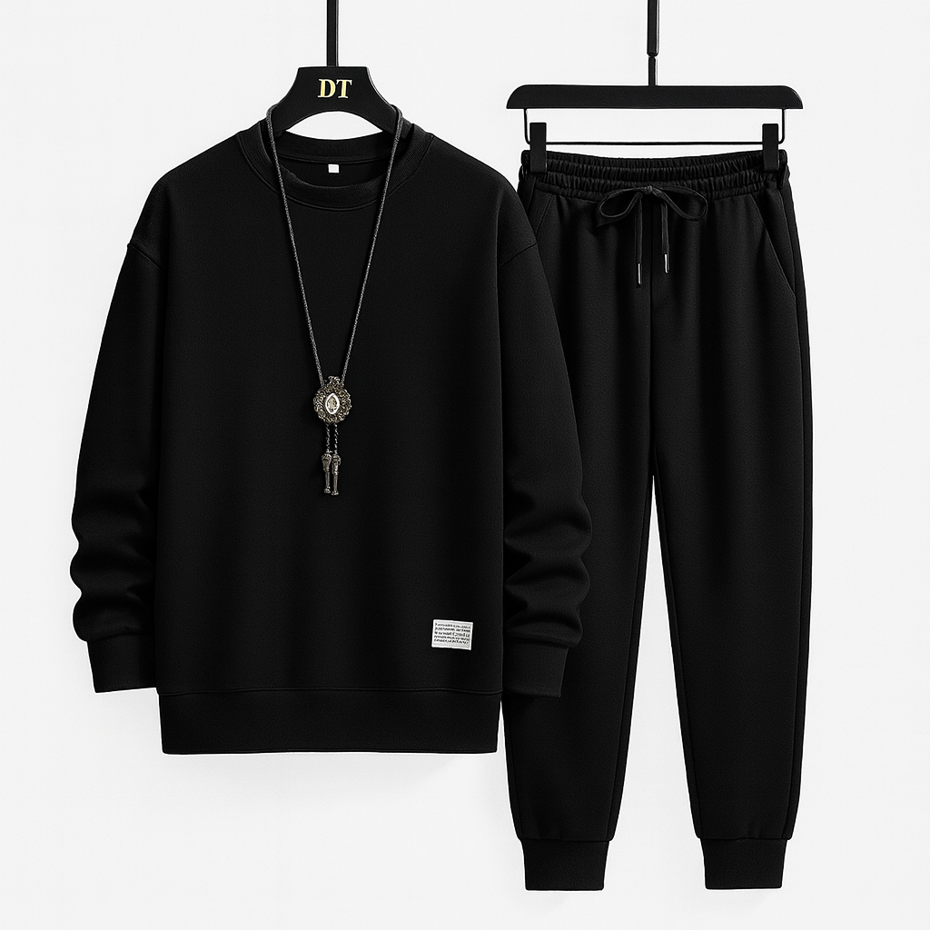 Matching tracksuit black