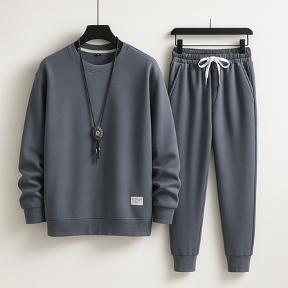 Matching tracksuit blue