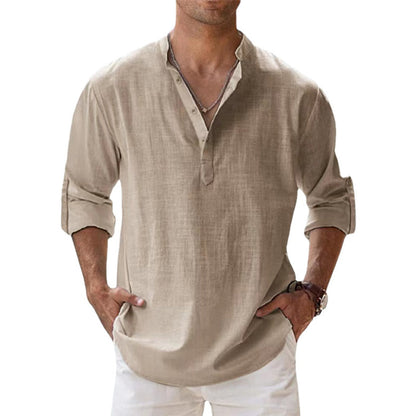 Linen shirt for men - breathable and stylish for spring and summer