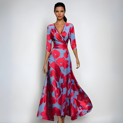 Robe élégante pour femme à motif floral