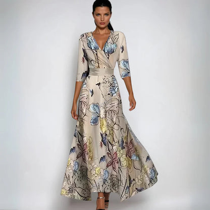 Robe élégante pour femme à motif floral