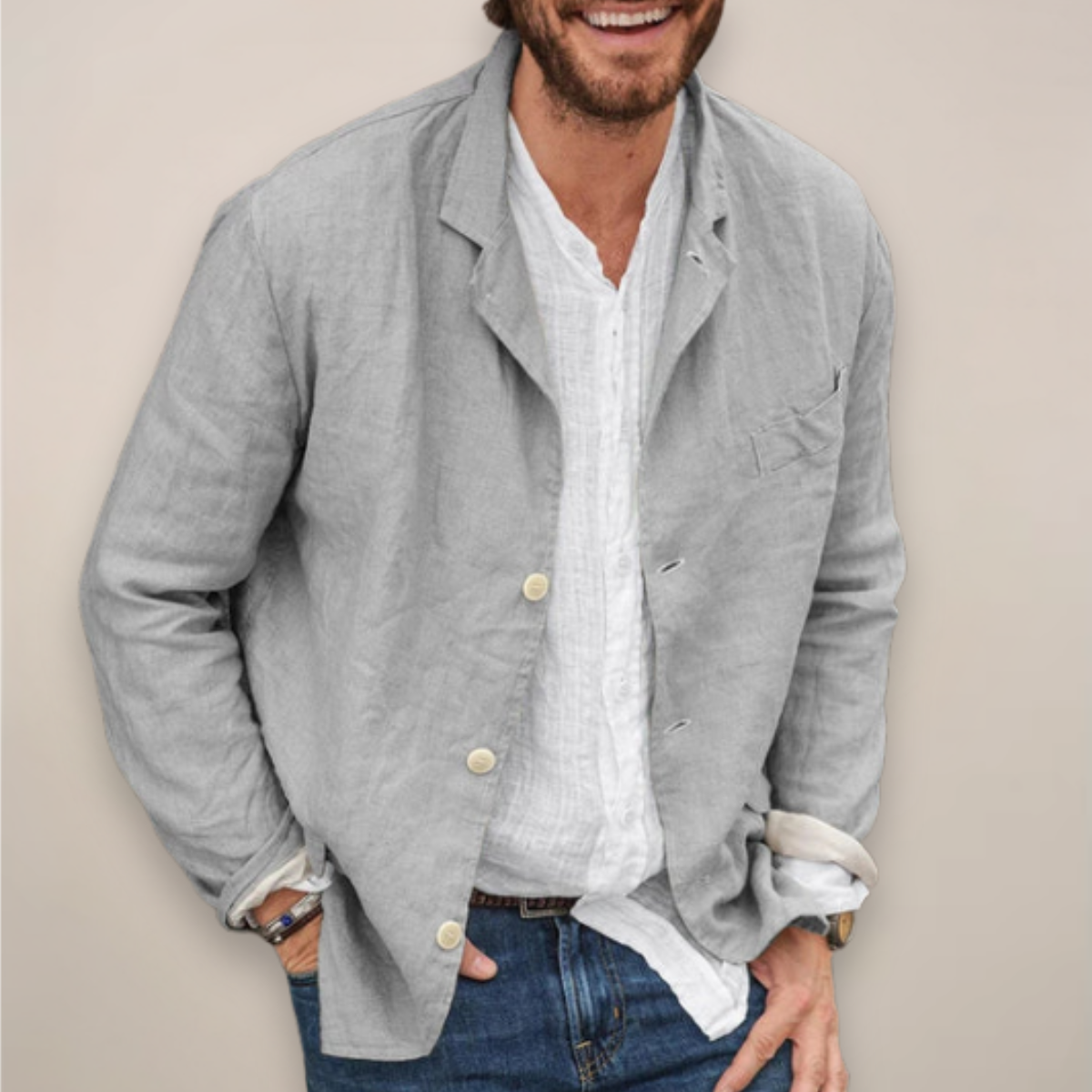 Blazer pour hommes style Relaxed Fit