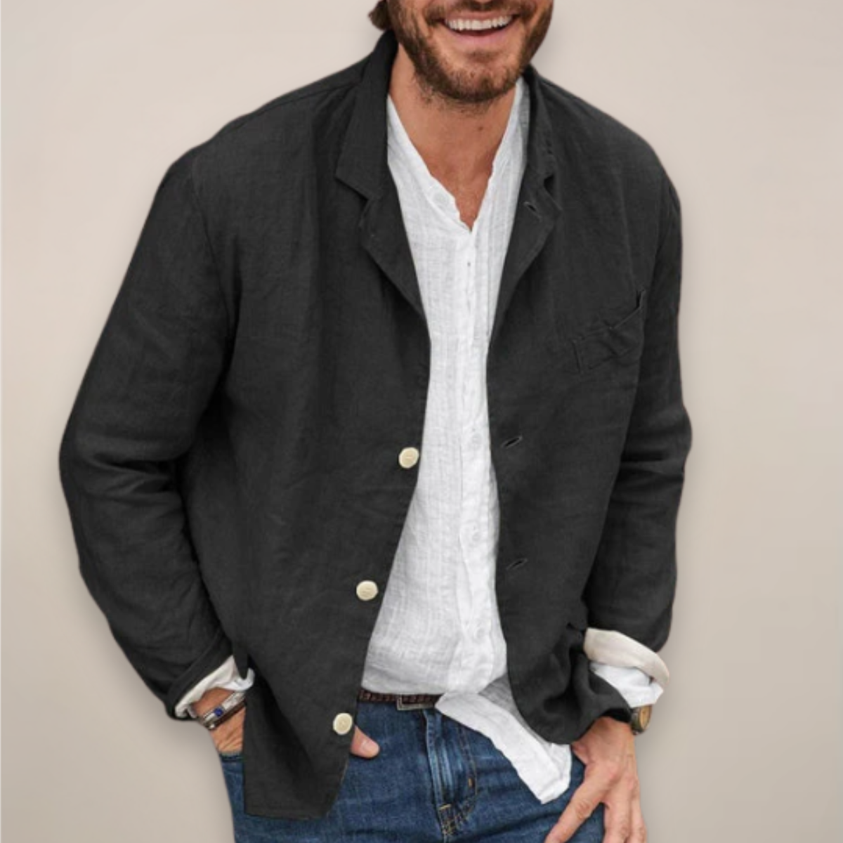Blazer pour hommes style Relaxed Fit