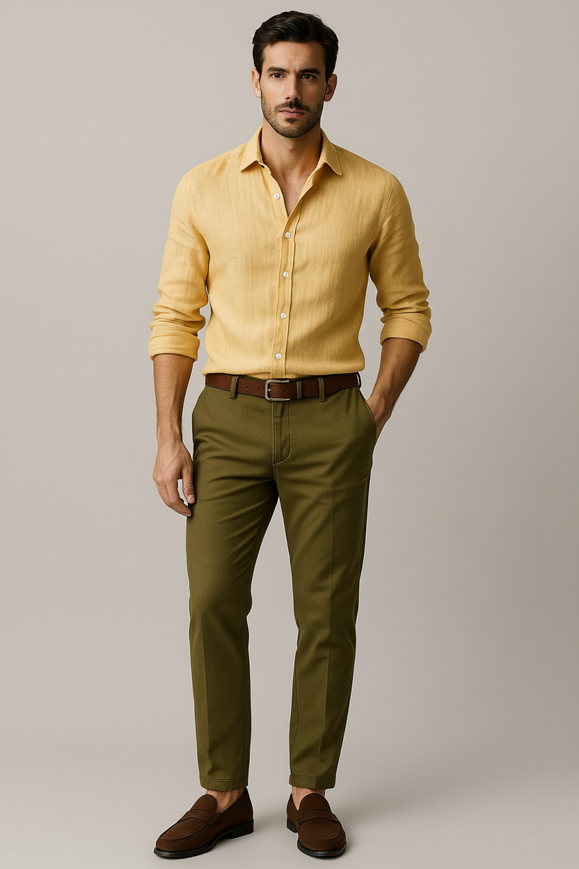 Men's Vintage Button-Down Shirt