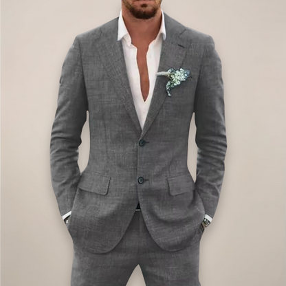 Ensemble costume homme deux pièces à simple boutonnage
