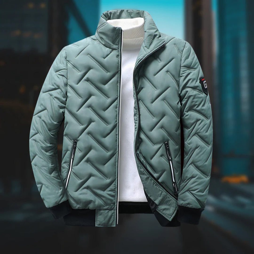 Bomber matelassé homme coupe slim | Veste d'hiver chaude