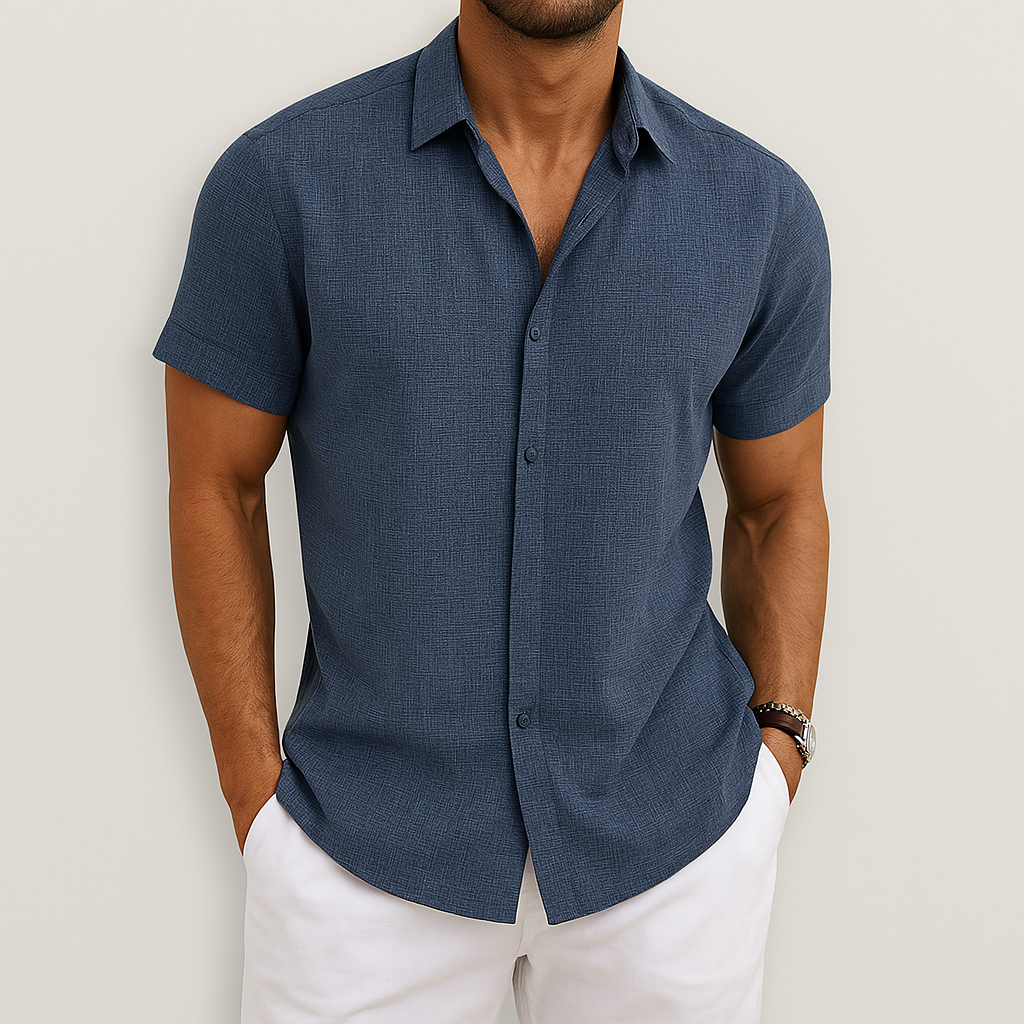 Boris – Chemise homme à manches courtes avec confort estival