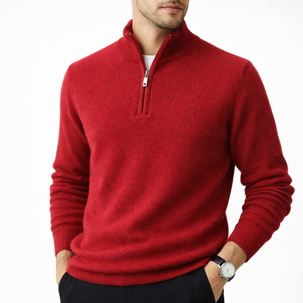 Morris | Cashmere Zip-Up Sweater for Men