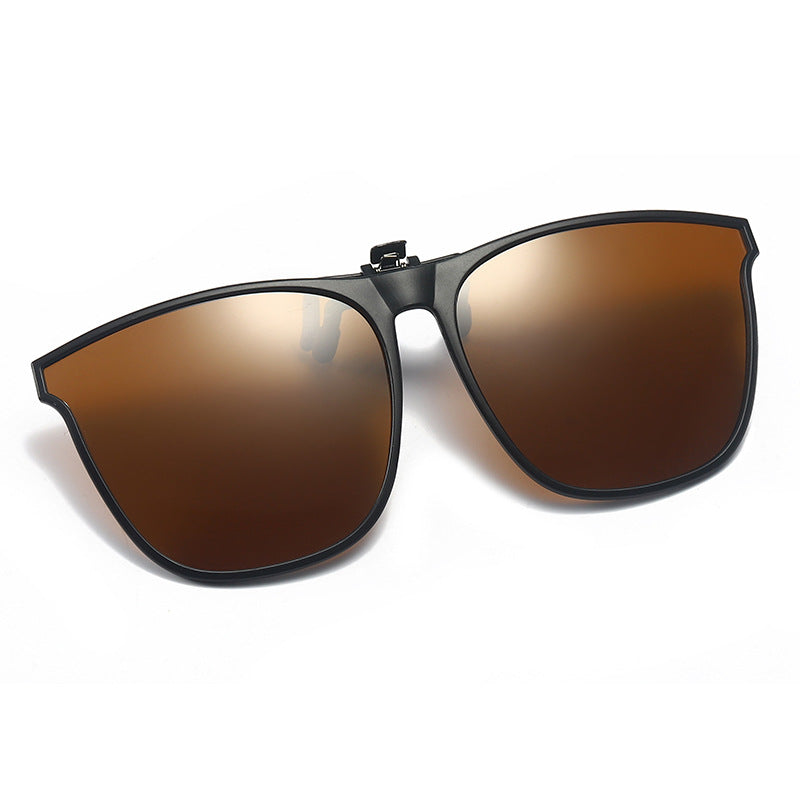 Nouveaux lunettes de soleil pliantes à clip polarisées