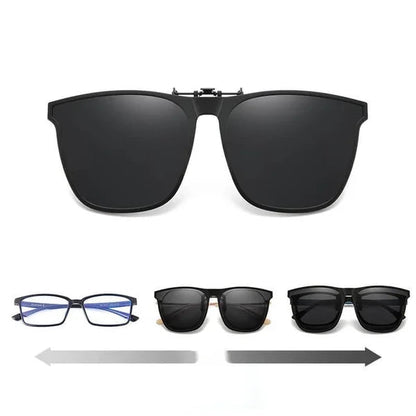 Nouveaux lunettes de soleil pliantes à clip polarisées
