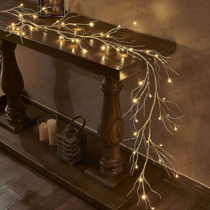 Guirlande de Noël extérieure | Branches & LED blanc chaud