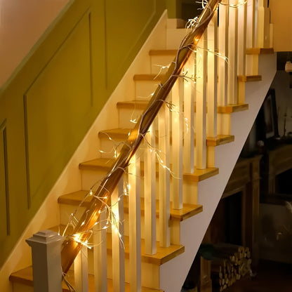 Guirlande de Noël extérieure | Branches & LED blanc chaud