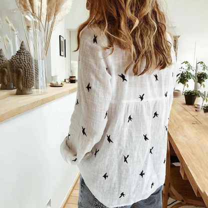 Blouse brodée