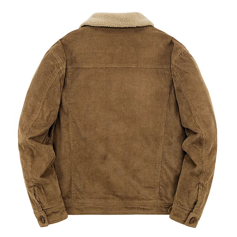 Noah | Ribbed Velour Jacket | Thermal Comfort | Sherpa Lining