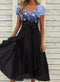 Robe de soirée à motif floral