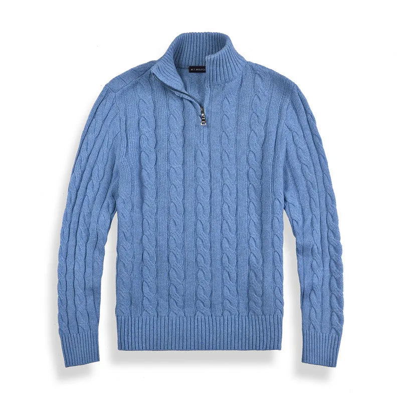 Stylish Old Money Half-Zip Sweater
