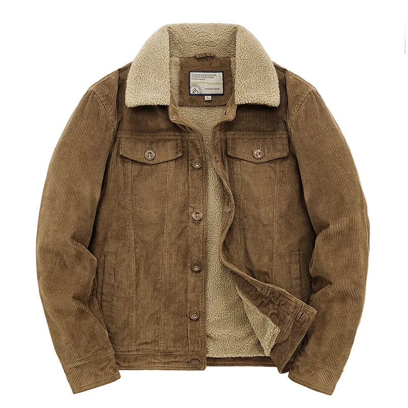 Noah | Ribbed Velour Jacket | Thermal Comfort | Sherpa Lining