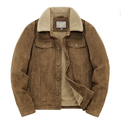 Noah | Ribbed Velour Jacket | Thermal Comfort | Sherpa Lining