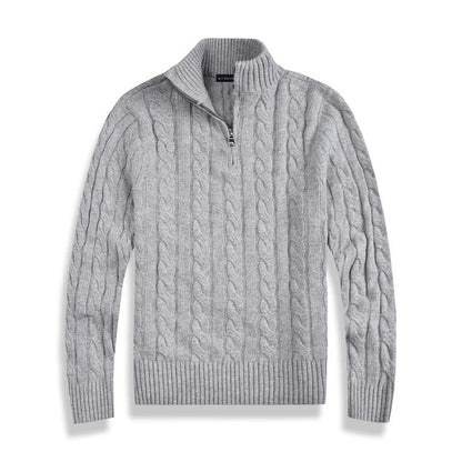 Stylish Old Money Half-Zip Sweater