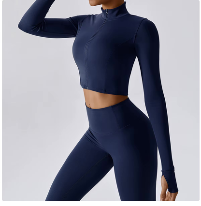 Ensemble Pilates 3 pièces pour femme | Confortable avec leggings, haut et gilet