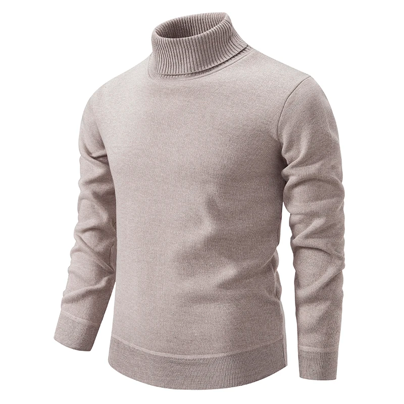 Pull à col roulé en coton pour hommes - doux et de haute qualité