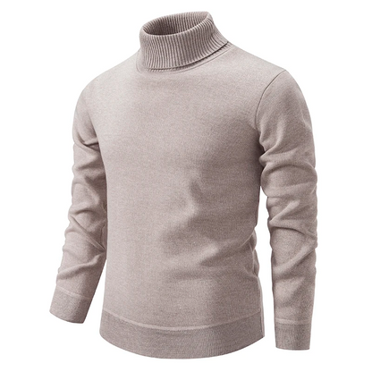 Pull à col roulé en coton pour hommes - doux et de haute qualité