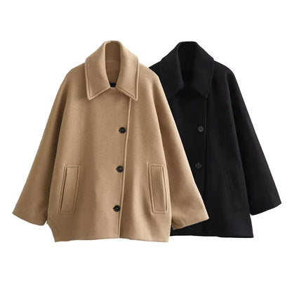 Manteau oversize pour femme avec confort luxueux