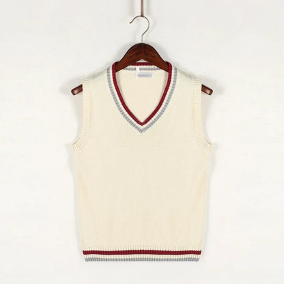 Christof - Men's Sleeveless V-Neck Knit Sweater