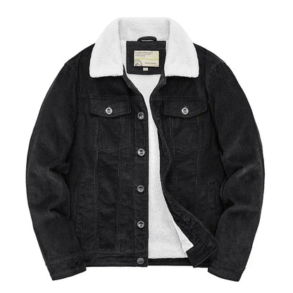 Noah | Ribbed Velour Jacket | Thermal Comfort | Sherpa Lining