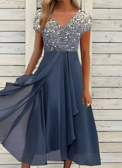 Robe de soirée à motif floral