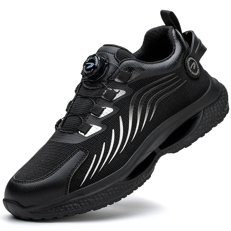 Safety sneakers with steel toe cap and modern comfort