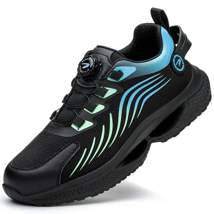 Safety sneakers with steel toe cap and modern comfort